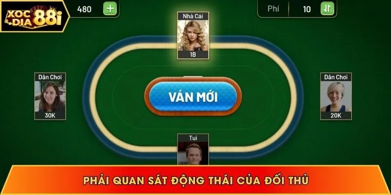 Hiểu cách chơi và động thái của đối thủ